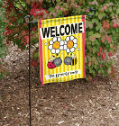 Welcome Bee Garden Flag